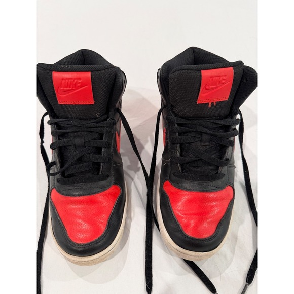 Nike Other - Nike Ebernon Mid Mens Black University Red Sneakers AQ1773-005 Size 8